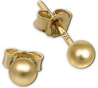 or SilberDream Boucles d'oreilles femmes 925 argent doré mat SDO597Y4M