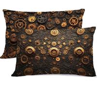 Or Taie Oreiller 40 x 70 Europe du Nord Taie d'oreiller 40x70 Protege Oreiller Rectangulaire Housse de Coussin Super Doux Taies D'oreillers Housse Coussin Decoratif, pour Chambre Lit Decoratif R-508