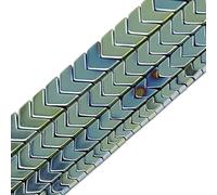 Or, Violet, Bleu, Vert Flèches Forme Hématite 4/6/8/10mm Entretoises en Pierre Naturelle Perles en Vrac pour la Fabrication de Bijoux Bracelets DIY-Vert,8mm 90pcs
