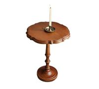 oR3sB4jE Table Basse Côté canapé, Petit Coin Rond en Bois de Luxe Plat, Loisirs Étagère de Rangement