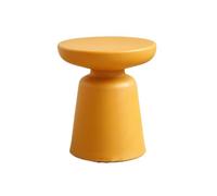 oR3sB4jE Table Basse Petite Table d'appoint Ronde for canapé, d'angle colorée, Mini de Rangement, Salon, Balcon, Chambre à Coucher Étagère de Rangement(Yellow)
