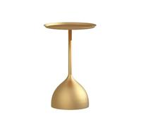 oR3sB4jE Table Basse Table Basse Ronde en métal, Table d'appoint de canapé, Petite adaptée au Salon, Chambre à Coucher, Magasin thé Lait, café Étagère de Rangement(Gold)