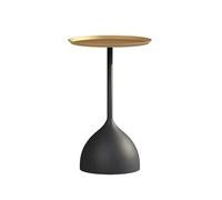 oR3sB4jE Table Basse Table Basse Ronde en métal, Table d'appoint de canapé, Petite adaptée au Salon, Chambre à Coucher, Magasin thé Lait, café Étagère de Rangement(Noir)