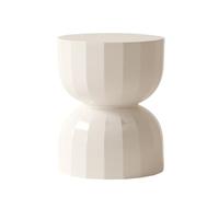 oR3sB4jE Table Basse Table d'appoint de canapé Mini Table Ronde Petite Rangement Chevet Chambre d'angle Salon Étagère de Rangement(Blanc)