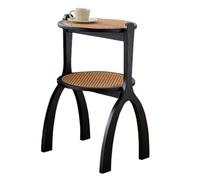 oR3sB4jE Table Basse Table d'appoint de canapé rétro en Bois, Mini Table Ronde, d'angle, Basse, Salon, Salle à Manger, Balcon Étagère de Rangement