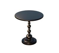 oR3sB4jE Table Basse Table d'appoint de canapé rétro en Fer - Petite Table Basse Ronde for Balcon, Salon, Chevet Étagère de Rangement(Noir,Grand)