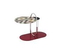 oR3sB4jE Table Basse Table d'appoint en Verre coloré, Style Art Moderne, Mini Table de Rangement for Salon, Balcon, Petite Ronde Étagère de Rangement