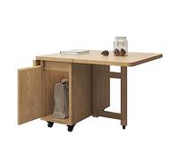 oR3sB4jE Table Basse Tables d'appoint Pliables, Table avec Armoire de Rangement for Salon, Petite Chevet for Chambre à Coucher, canapé Mobile, Salle Manger roulettes Étagère de Rangement