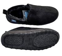 OR8 Wellness Chaussons pour fasciite plantaire pour homme avec soutien de la voûte plantaire et inserts orthopédiques pleine longueur. Confortables et soutenants. Faciles à enfiler. Noir., Noir , 44