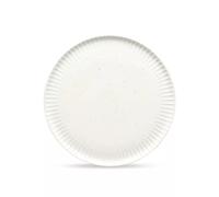 Ora gloss Assiette plate en porcelaine D26.5 Salt and Pepper