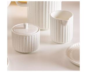 ORA GLOSS Pot à lait et Sucrier en grès Salt and Pepper