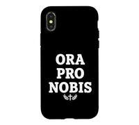 Ora Pro No roix Religieuse Latine prière chrétienne Coque pour iPhone X/XS