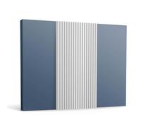 Orac 3d panneau mural WX210-2600 REED 260 cm x 1,3 cm x 25,5 cm Polystyrène extrudé (HDPS) prétraité
