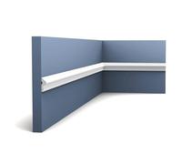 Orac Cimaise PX201 200 cm x 0,8 cm x 2,5 cm Polystyrène extrudé (HDPS) prétraité