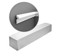 Orac Cimaises PX175-box 200 cm x 1,7 cm x 5 cm Polystyrène extrudé (HDPS) prétraité 25 moulures / 50 m
