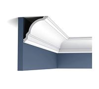 Corniche Moulure Cimaise Décoration de stuc Orac Decor CX106 AXXENT Profil décoratif du mur 2 m blanc
