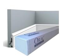 Orac Decor - Pack de 4m Plinthe SX165 Orac x Cimaises-et-plus - 7x1x200cm (h x p x L) - plinthe décorative polymère