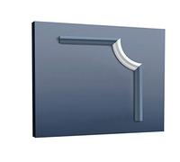 Orac Élément de coin P8030C 19 cm x 1,7 cm x 8,6 cm Polystyrène extrudé (HDPS) prétraité