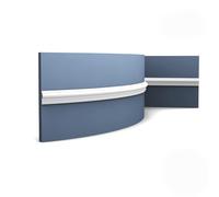 Orac Moulure flexible PX201F 200 cm x 0,8 cm x 2,5 cm Polyuréthane prétraité