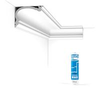 Orac - Pack 10 mètres Corniches Plafond C341 avec Colle x Cimaises-et-Plus - 8.8