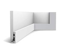 Plinthe Orac Decor SX157-RAL9003 AXXENT SQUARE Plinthe Cimaise Moulure décorative prépeinte design moderne blanc de sécurité 2 m