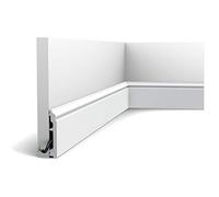 Plinthe SX173 RAL 9003 (blanc sécurité) - L200 x H10 x l1,6 cm - ORAC DECOR