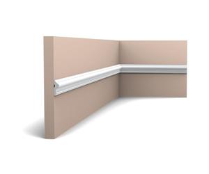 ORAC - PX201 Cimaise Murale Decor - 2,5x0,8x200cm (h x p x L) - moulure décorative polymère Carton 8 pièces