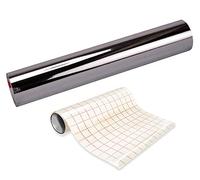 Oracal 351 Rouleau de papier transfert en vinyle chromé réfléchissant pour cricut, camée et silhouette 30,5 x 61 cm 12" x 6ft 1-Roll Pack w/ Transfer paper