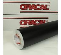Oracal 631 Film adhésif pour meuble 5 m x 63 cm Raclette « Rapid Teck » offerte, Noir (070), 5m x 0,63m