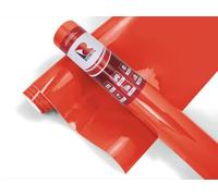 Oracal 651 Rouleau de film adhésif permanent pour machines de découpe Cricut, Silhouette et Cameo - Finition brillante - Extérieur et permanent - 30,8 cm x 7,6 m - Rouge orangé