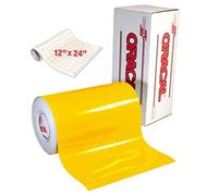 Oracal 651 Rouleau de papier transfert transparent pour camée, cricut et silhouette Jaune brillant 6ft x 12" jaune