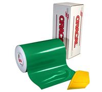 Oracal 751 Rouleau de vinyle de qualité supérieure à long terme pour cutter et traceur avec raclette Jaune 30,5 x 3 m 12" x 10' Gloss Green