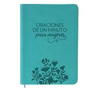 Oraciones De Un Minuto Para Mujeres. Símil Piel Aguamarina/ One Minute Prayers For Women. Leathersoft Aquamarine
