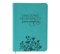 Oraciones De Un Minuto Para Mujeres. Símil Piel Aguamarina/ One Minute Prayers For Women. Leathersoft Aquamarine