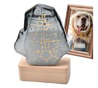 Oracle Bouteille de prévisions météorologiques - 4,88 pouces Magique Verre tempête décoratif | Verre borosilicate de haute qualité avec base en bois de hêtre Alimentation USB pour salon bureau