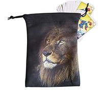 Oracle Card Bag | Pochette à Bijoux Motif Animal de 5,12'' x 7,09'' - Sacs cadeaux à main pour tarotruna, dés, pierres de , marbre, bijoux