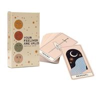 Oracle Card Deck, cartes d'orientation émotionnelle, jeu d'idées spirituelles, 48 cartes en anglais pour fête, vacances, voyage, réflexion, méditation et exploration spirituelle, 10,5 x 6,2 cm