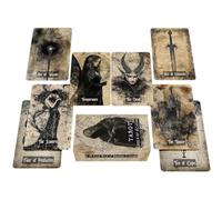Oracle Cards Deck Portable Fortune Telling Retro 78 cartes | Deck de tarot d'Halloween pour la maison, les voyages, les loisirs, les fêtes, la retraite spirituelle