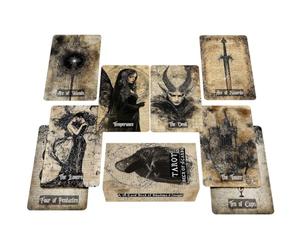 Oracle Cards Deck Portable Fortune Telling Retro 78 cartes | Deck de tarot d'Halloween pour la maison, les voyages, les loisirs, les fêtes, la retraite spirituelle