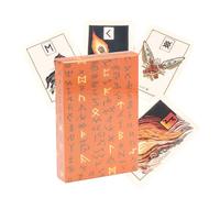 Oracle Deck Beginners | Cartes colorées de 8,8 x 6 cm avec glyphes et rune oracles | Jolis jeux de divination pour conseils spirituels, jeux de fête de famille, amusement de table et cadeau pour