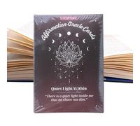 Oracle Deck, Self Motivation Paper Game Set, Easy to Use Inspirational Tarot Cards, Positive Energy Reading Deck for Affirmations, Guidance, Family Gathering, Youth and Beginners