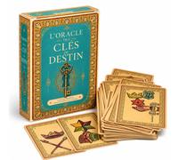 Oracle des Clés du Destin, jeu de 53 cartes oracles symboliques avec guide intuitif, style vintage français, jeu de divination pour la guidance spirituelle, la méditation, la réflexion quotidienne, la