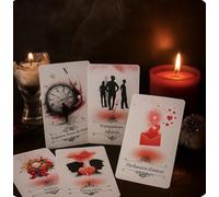 Oracle divinatoire, Les chuchotements du cœur- Jeu de Cartes Spirituel pour Guidance, Amour et développement Personnel. Pochette Velours avec Logo.