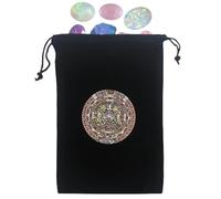 Oracle - Modern Sturdy, Stylish, Sturdy Compact Portable, Tissu Tarot 12 x 17,5 cm avec cordon pour dés et rangement | Multipurpose Outdoor Indoor Utility Sleek