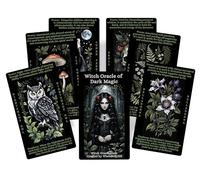 Oracle of Witch Magic - Jeu de 66 cartes de travail des ombres, plantes mystiques et symboles de sorcellerie