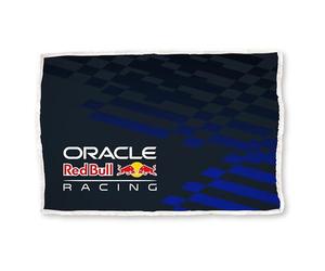 Oracle Red Bull Racing Couverture Polaire Officielle | Design Gradient avec Envers Sherpa | Jet Formula One Ultra Doux et Chaud | Parfait pour Chambres, Camping et soirées Pyjama | 120 x 150 cm