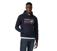 ORACLE Red Bull RACING Sweat à Capuche Unisexe Team Formule 1 Officiel Grand Logo Night Sky (FR/ES, Alpha/Lettres, XS, Taille Normale, Taille Normale, Bleu)