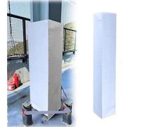 Oracra Protection pour Poteaux de Basket Protection en Mousse pour Poteau Carré, Protections pour Poteau de Basket avec Sangles Velcro, Housses Rembourrées pour Poteau(White,12"x12" (30x30cm))