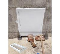 Oracra Trappe de Visite Panneaux D'accès Intérieurs et Extérieurs, Trappe D'accès Étanche pour Vide Sanitaire, Cache-Trou pour Grenier, Porte D'inspection de Plomberie pour Murs(25x30cm/9.8x11.8in)