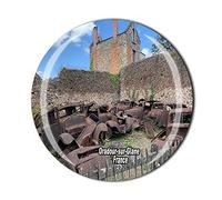 Oradour-sur-Glane Aimant de réfrigérateur en cristal 3D souvenir touristique collection cadeau
